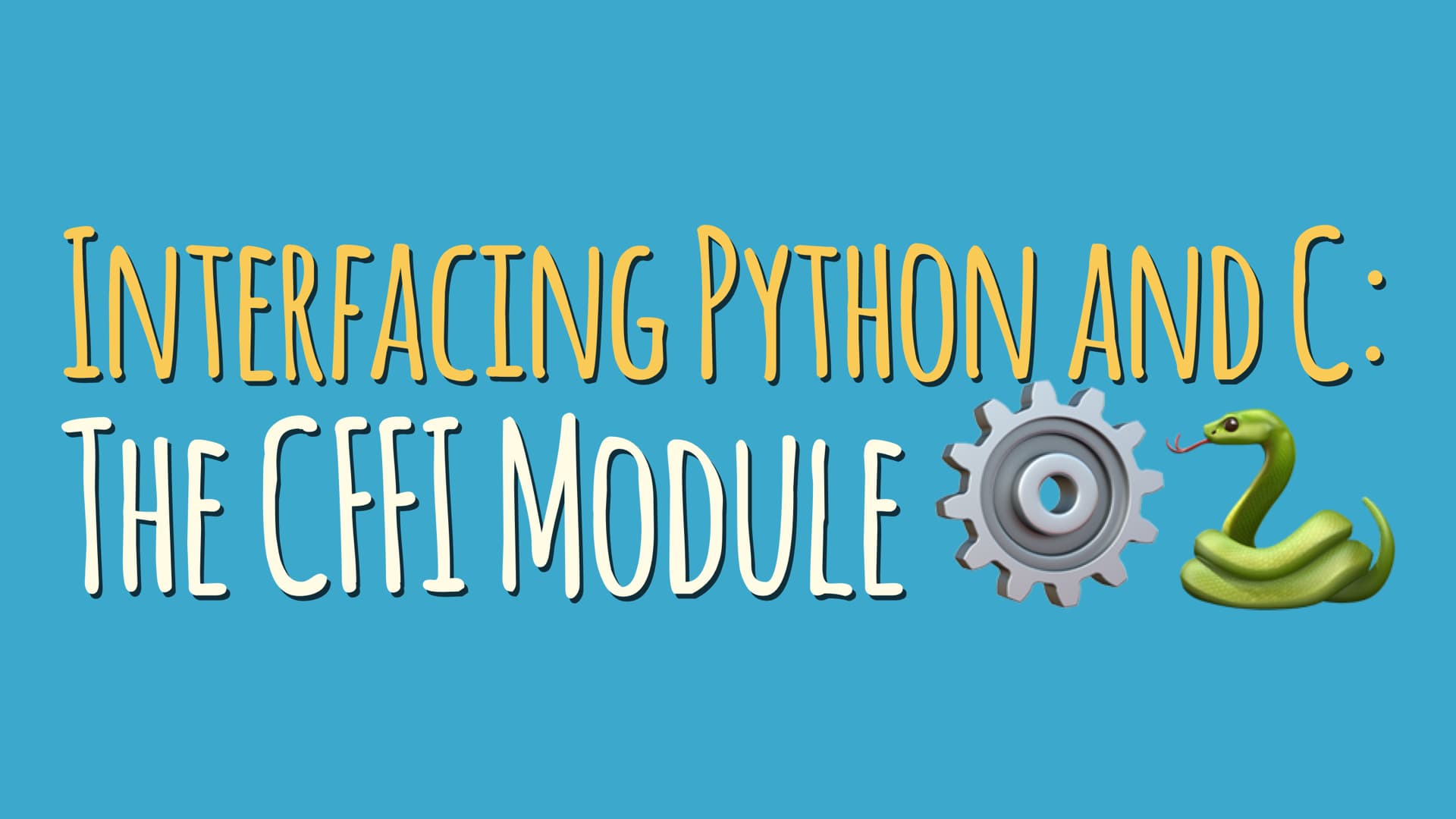 Interfacing Python and C: The CFFI Module