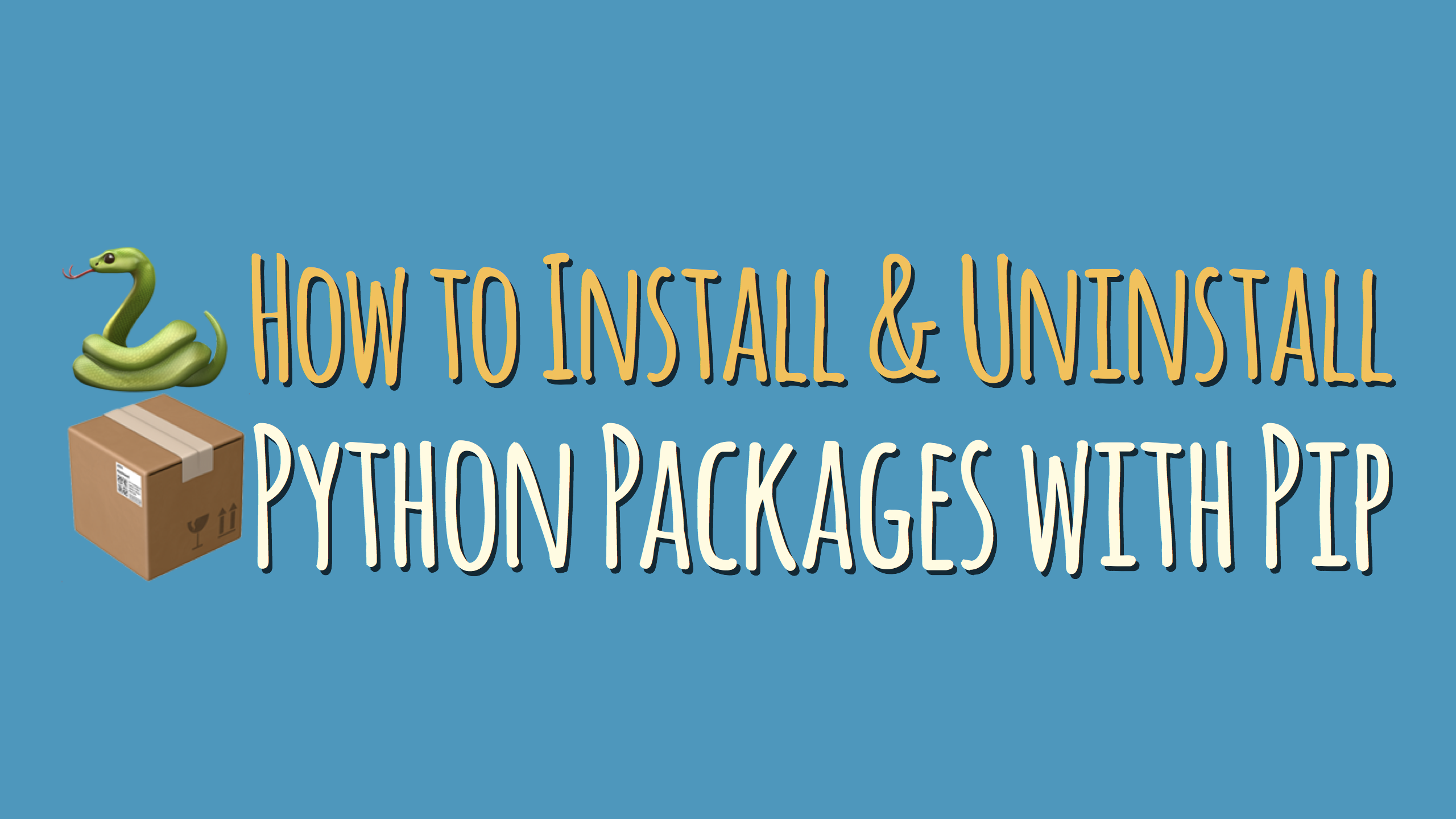 uninstall pip to how package to Daniel Uninstall Packages Bader: How Python and Install