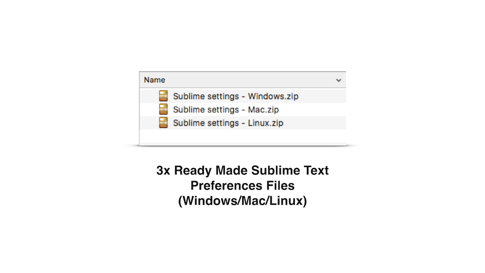 Sublime Text Formatting