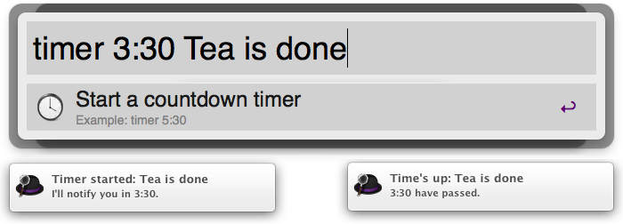 Timer extension screenshot