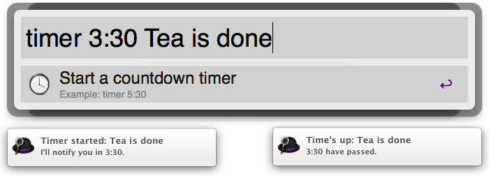 A countdown timer extension for Alfred