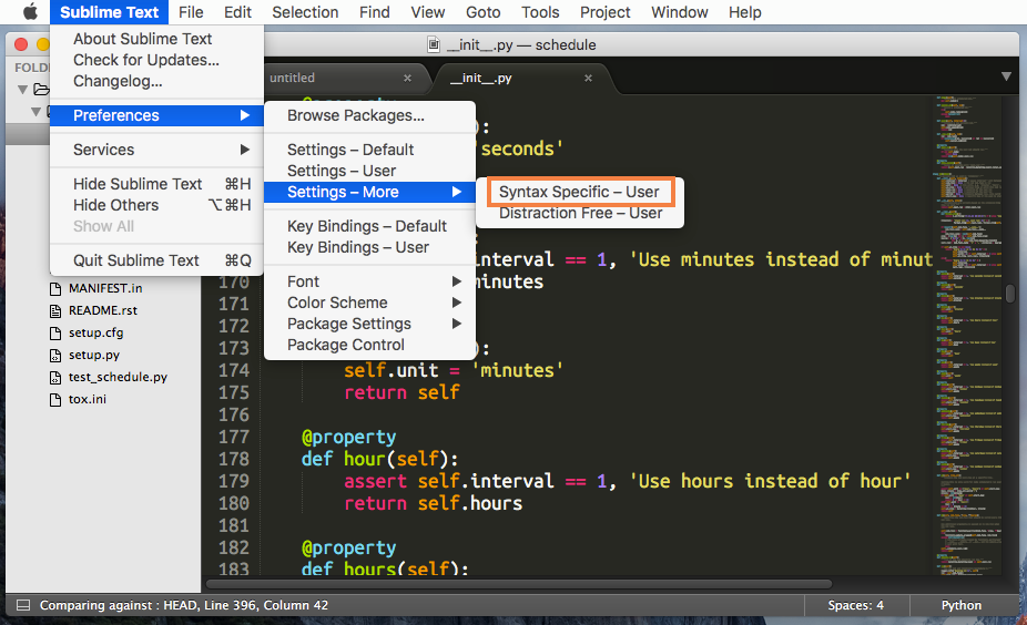 command to open sublime text editor