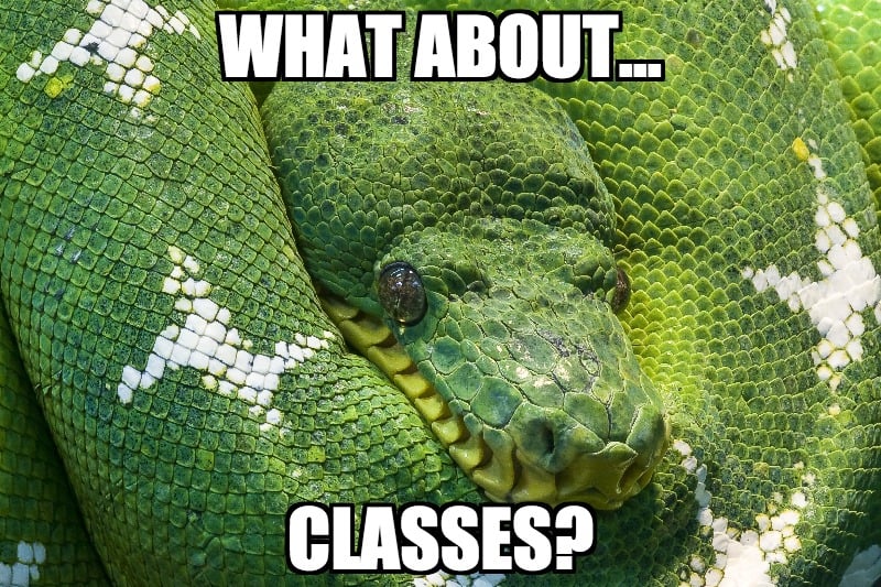 6 things you’re missing out on by never using classes in your Python code